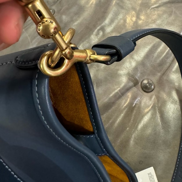 NWT!COACH DAKOTA BUCKET BAG 16(COACH CJ827)BRASS/DENIM - Picture 3 of 9